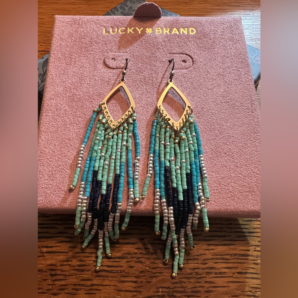 Lucky Brand Turquoise Beaded Earrings